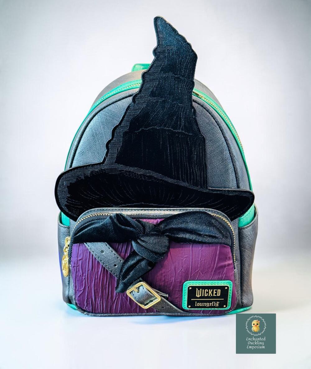 Loungefly Wicked Elphaba Cosplay Mini Backpack Witch Hat NWT